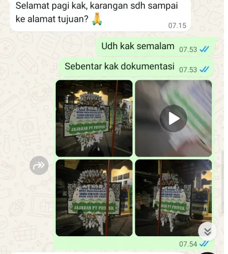 Pengiriman Papan Bunga Selamat Senopati