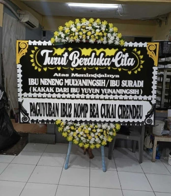 Papan Bunga di Senopati